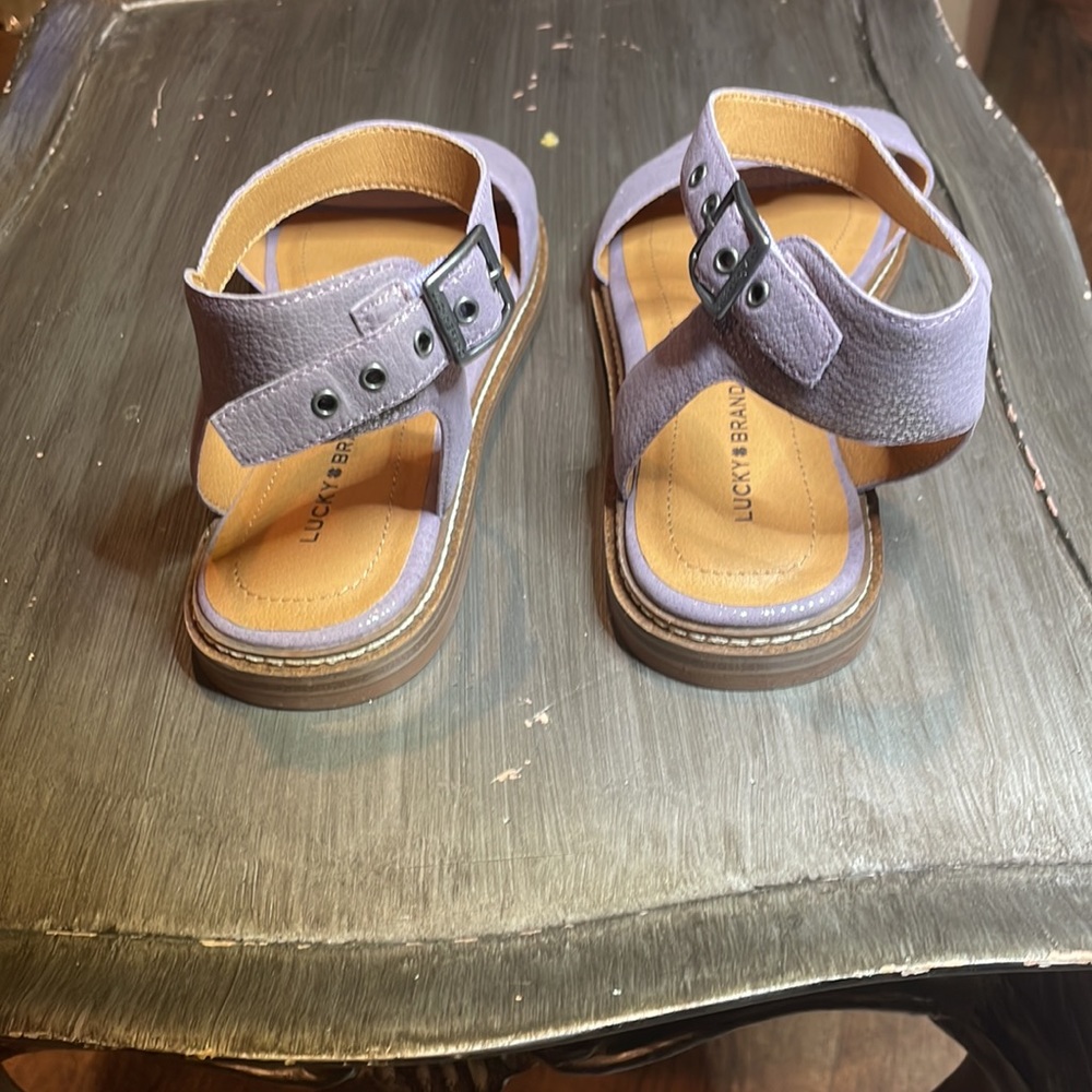 Gentle Souls Lavender Ankle-Strap Open-Toe Sandals - Picture 2 of 5